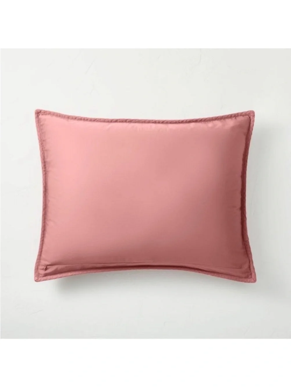 Casaluna Set of 2 Rose Heavyweight Linen Blend 20” x 26” Pillow Shams